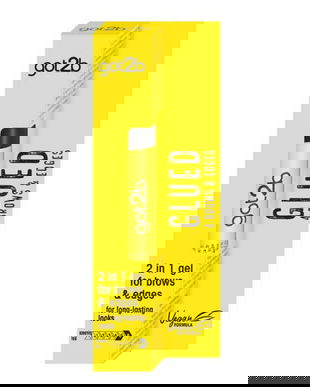 Gel pentru Fixarea Sprancenelor si a Firelor Rebele de Par - Schwarzkopf Got2b 2in1 Gel For Brows &amp; Edges, 16 ml