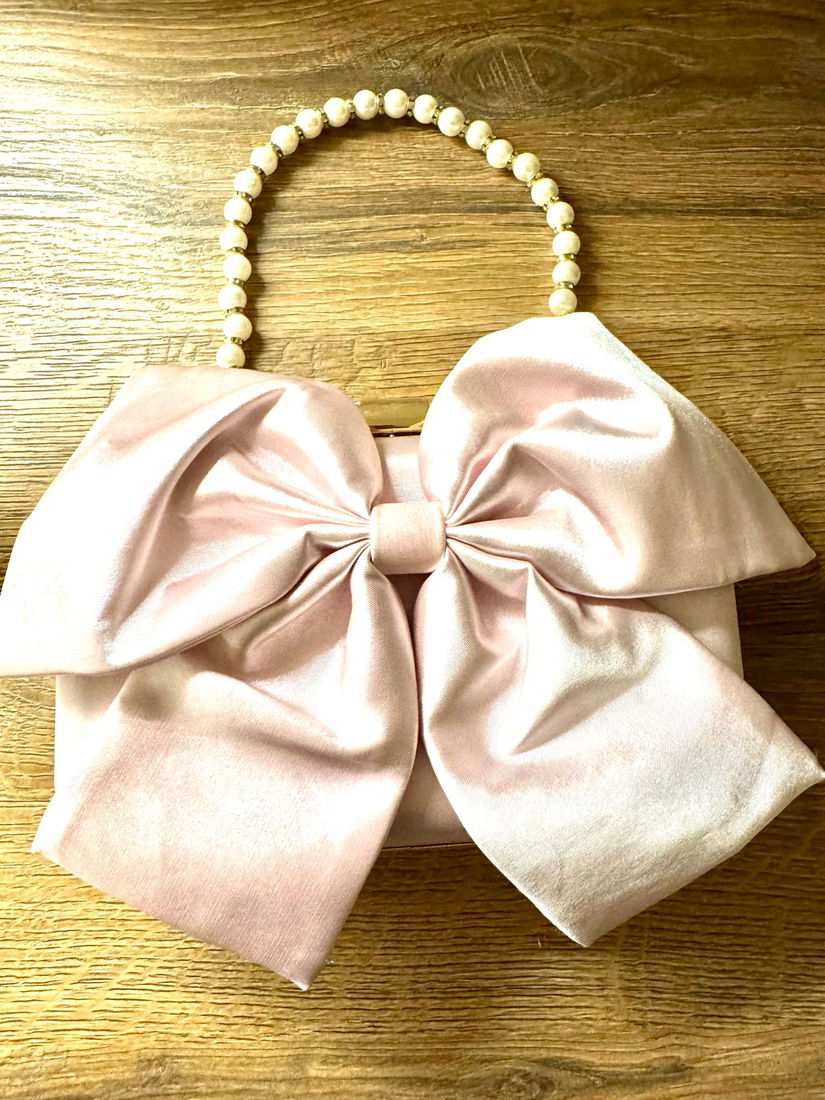 Motf elegant bow decor evening clutch