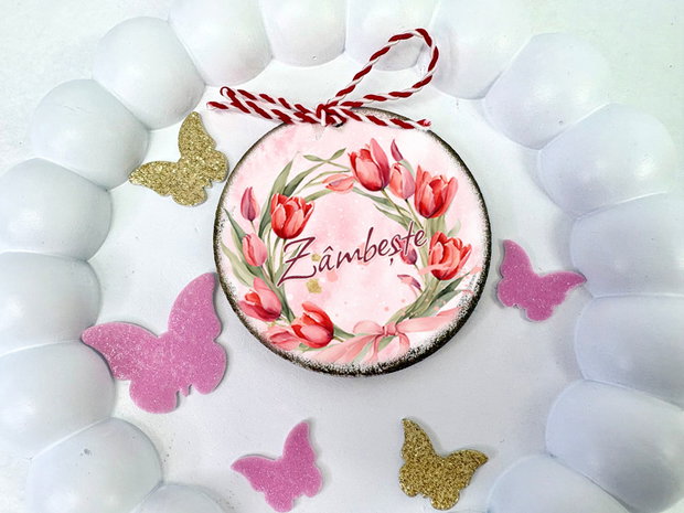 Martisor personalizat - lalele