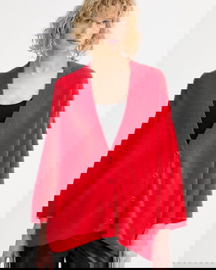 American Vintage cardigan din amestec de lână