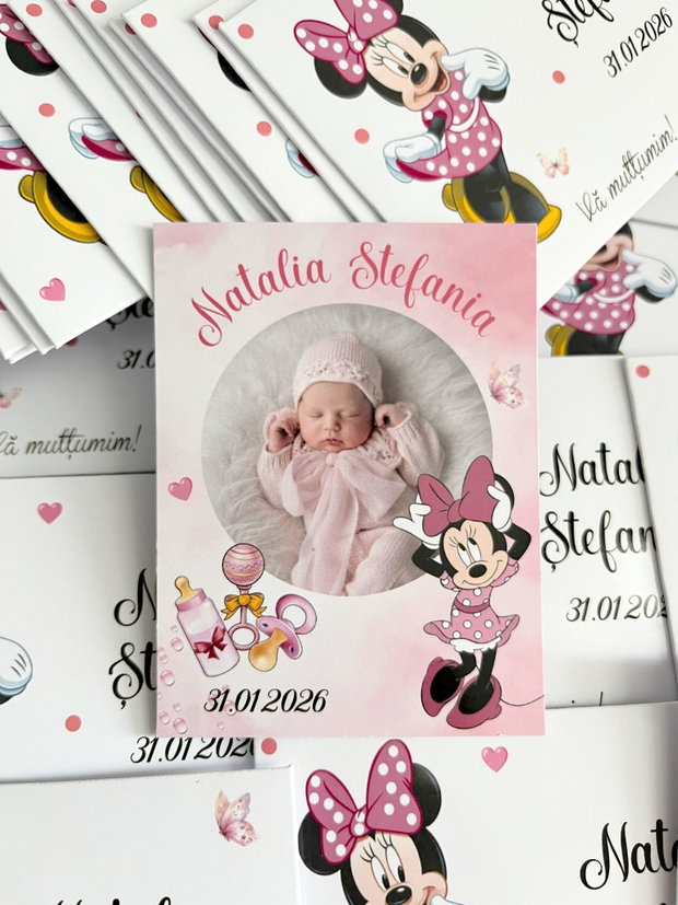 Plicuri Minnie mouse pentru mărturii magneți
