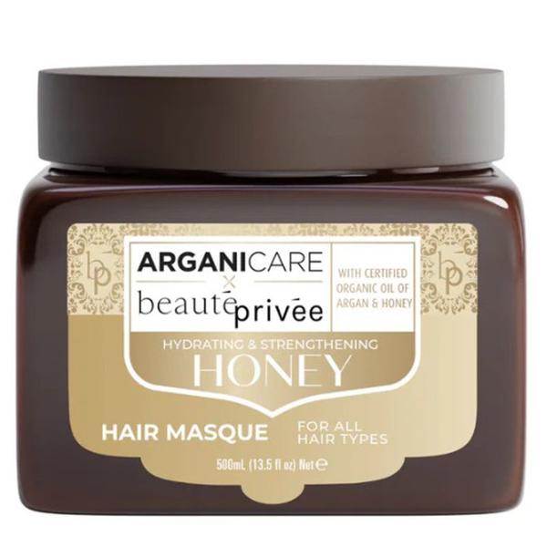 Masca Hidratant si Fortifiant pentru Par, cu Ulei de Argan si Miere - Arganicare Beaute Privee Hydrating & Strengthening Hair Masque with Argan Oil & Honey, 500 ml