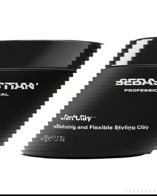 Ceara de Par pentru Textura si Fixare Flexibila pentru Par Scurt si Mediu - Sebastian Professional Craft Clay Texturizing &amp; Flexible Styling Clay, 50 g