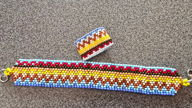 Set Drum de Culoare Brățară și Inel din Mărgele