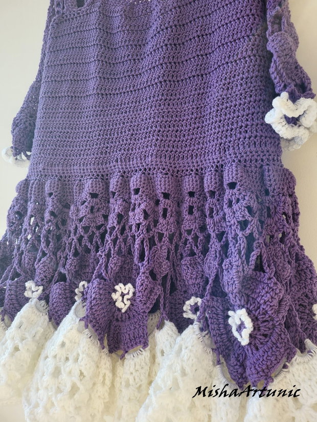 VANDUT Rochie crosetata