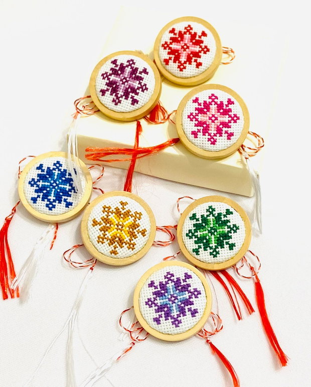 Brosa cu broderie manuala -traditii