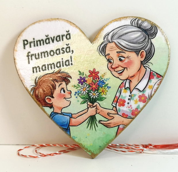 Martisor personalizat pentru bunica, mamaia - magnet