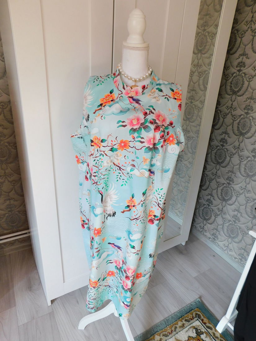 Rochie  noua Germania, bumbac, imprimeu deosebit, masura  52