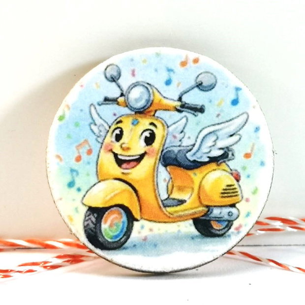 Martisor pentru copii cu scooter