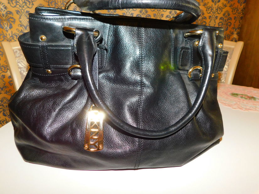 DONNA KARAN NEW YORK, geanta mare, piele naturala , originala, superba