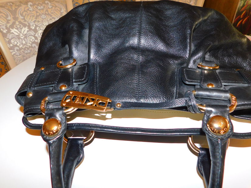 DONNA KARAN NEW YORK, geanta mare, piele naturala , originala, superba