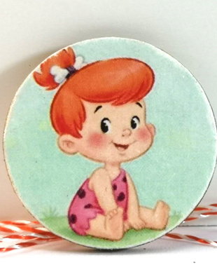 Martisor pentru copii, personaje indragite - Pebbles Flintstone