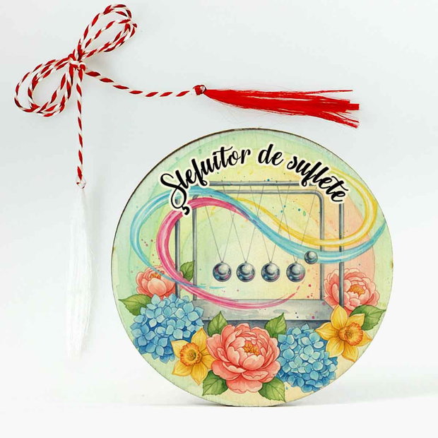 Martisor materii scolare, profesoara de fizică