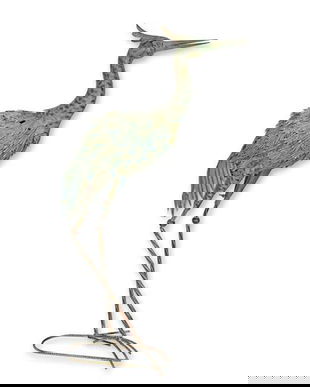 Barza decorativa din metal antik grey