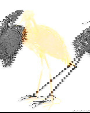 Barza decorativa din metal antik rusty