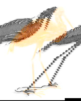 Barza decorativa din metal antik rusty