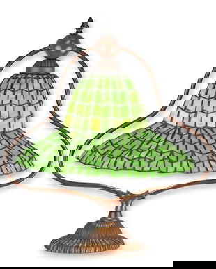 Lampa de masa Tiffany cu abajur clopot