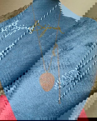 Pilgrim leaf Necklace Danish design