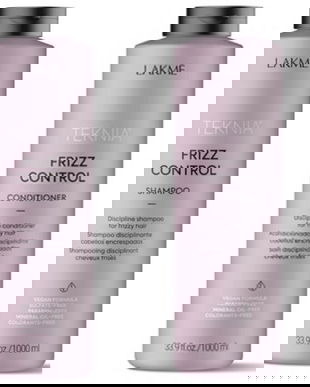 Set pentru par rebel, Lakme, Frizz Control, Sampon 1000ml + Balsam 1000ml