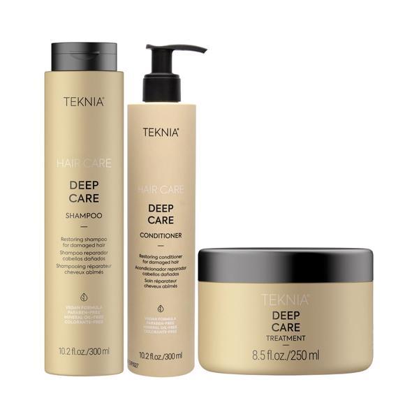 Set pentru reparare, Lakme Teknia, Deep Care, Sampon 300ml + Balsam 300ml + Masca 250ml