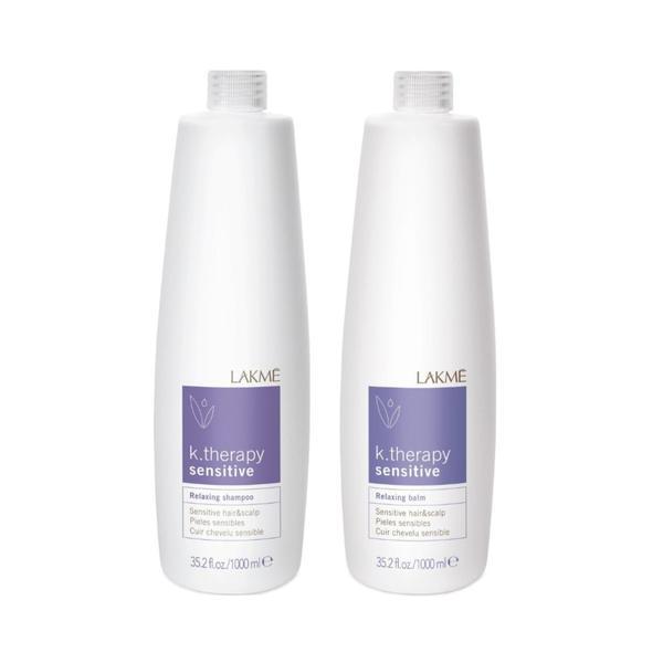 Set pentru scalp si par sensibil, Lakme, K.Therapy Sensitive, Sampon 1000ml + Balsam 1000ml