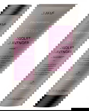 Set pentru par blond, Lakme, Violet Lavender, Shampoo 300ml + Mask 250ml
