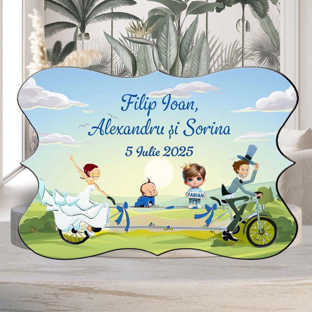 Marturii Nunta si Botez baiat cu plic bleu inclus