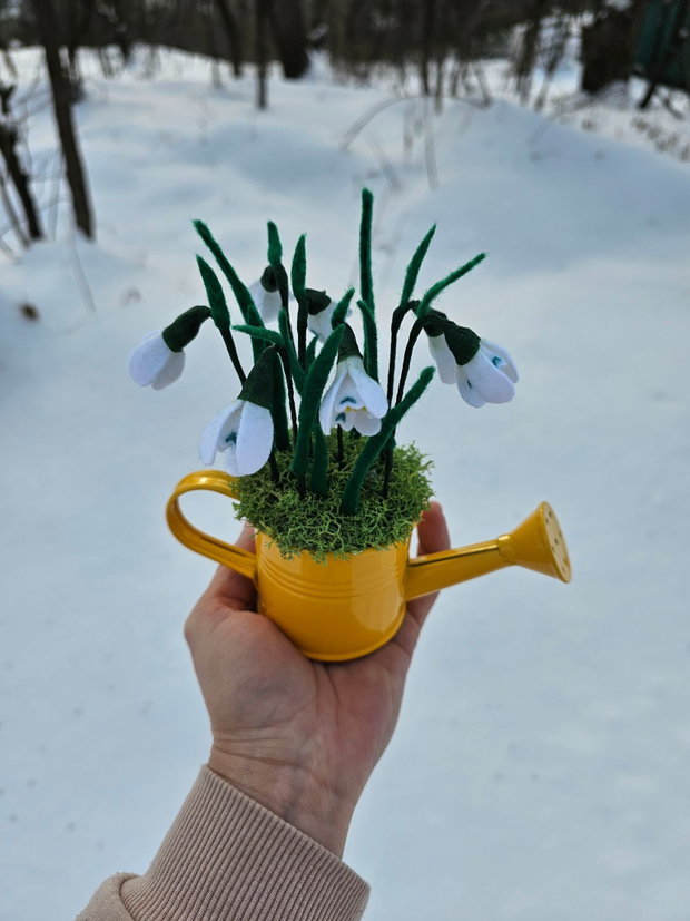 Decorațiune cu ghiocei pentru primăvară