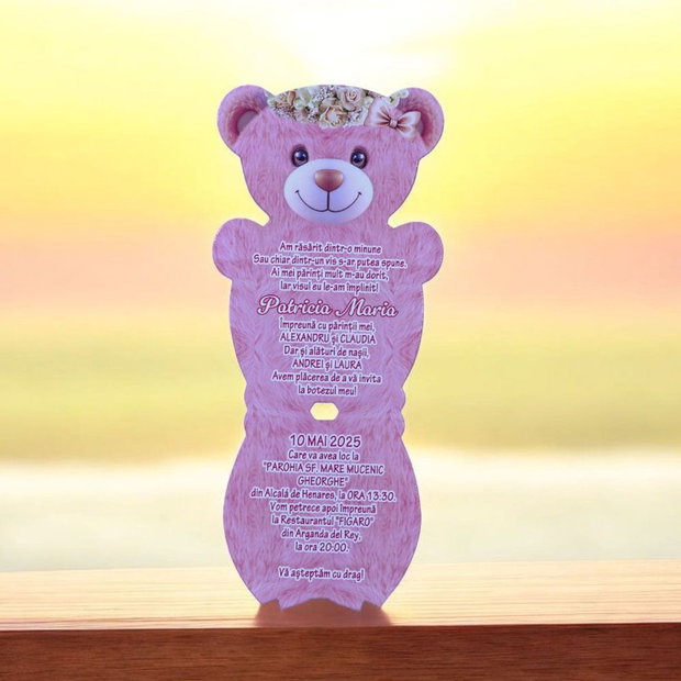 InInvitatii Botez Ursulet 680979 Invitatii Botez Fete Personalizate