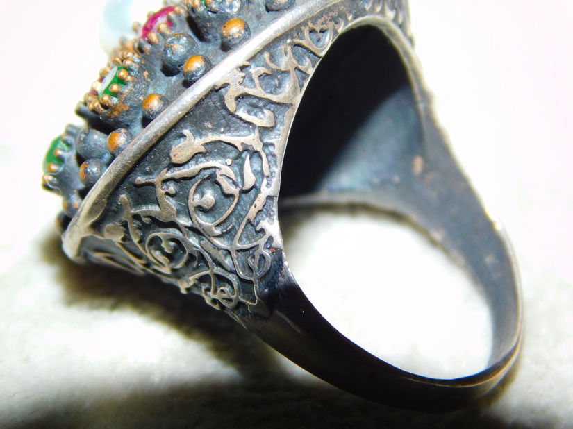 Inel nou argint masiv  925,  13 grame , perla. cuart , jad