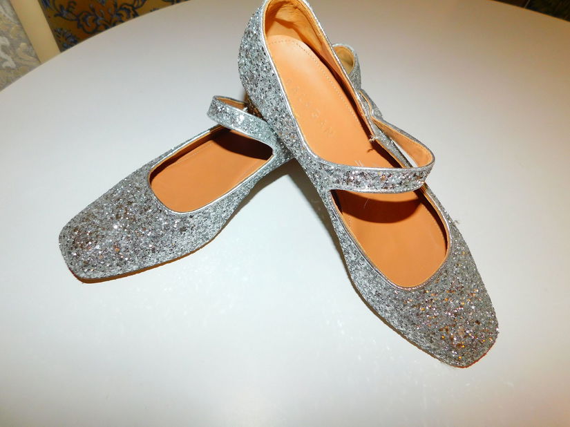 Pantofi noi designer, Balagan , masura 41,  spectaculosi, argintii