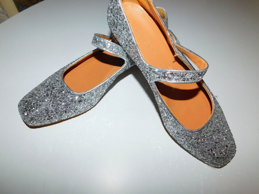 Pantofi noi designer, Balagan , masura 41,  spectaculosi, argintii