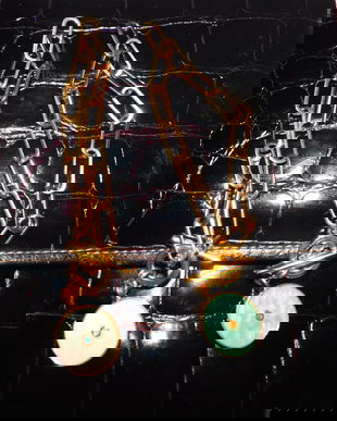 GIANFRANCO  FERRE,  poseta vintage / poseta / plic / piele extra/  2 bratari deosebite, cadou