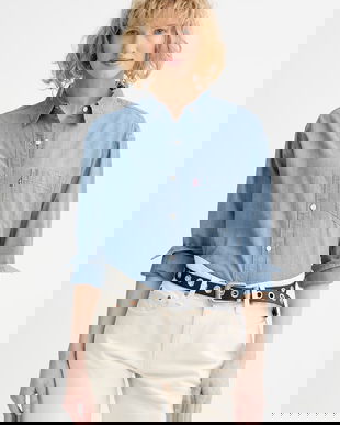 Levi's cămașă din bumbac HARLIE BOYFRIEND