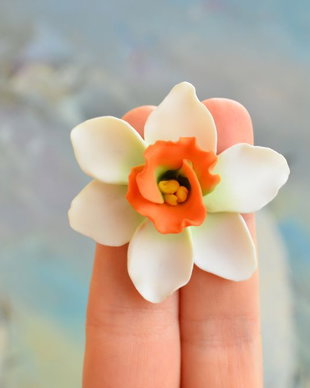 Narcisa alba- Brosa martisor