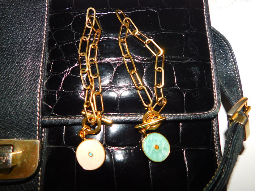 GIANFRANCO  FERRE,  poseta vintage / poseta / plic / piele extra/  2 bratari deosebite, cadou