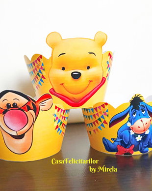 Învelitori brioșe Winnie the pooh