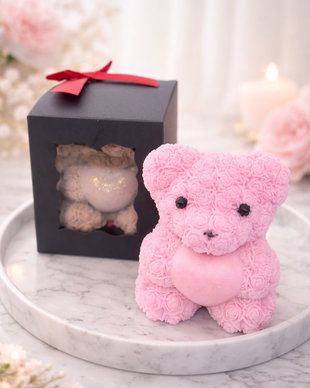 Lumanare decorativa handmade Ursulet - cadou romantic&elegant