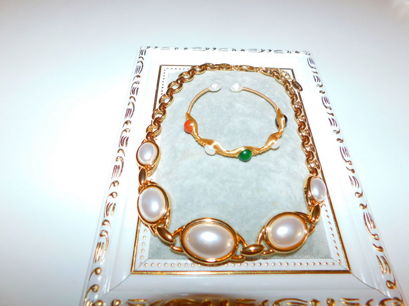 Colier nou,  metalic, masiv,  deosebit, bratara noua  cupru, cadou