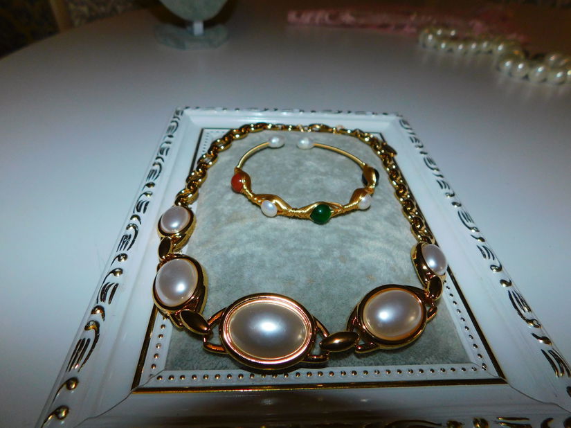 Colier nou,  metalic, masiv,  deosebit, bratara noua  cupru, cadou