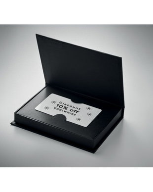 Cutie din hartie kraft cu inchidere magnetica pentru carduri cadou, discount si carti de vizita