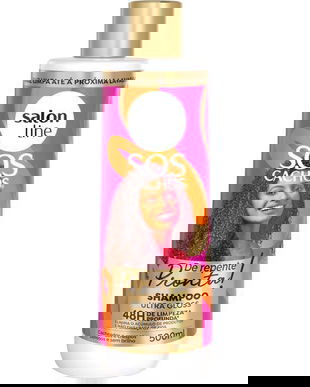 Sampon pentru par cret, Salon Line, S.O.S Cachos De Repente Pronta, curatare profunda si hidratare, 500ml