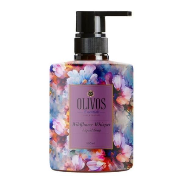 Sapun Lichid cu Parfum de Lavanda, Flori de Camp si Scortisoara - Olivos Wildflower Whisper Liquid Soap, 500 ml