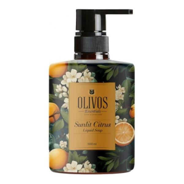 Sapun Lichid cu Parfum de Mandarina - Olivos Sunlit Citrus Liquid Soap, 500 ml