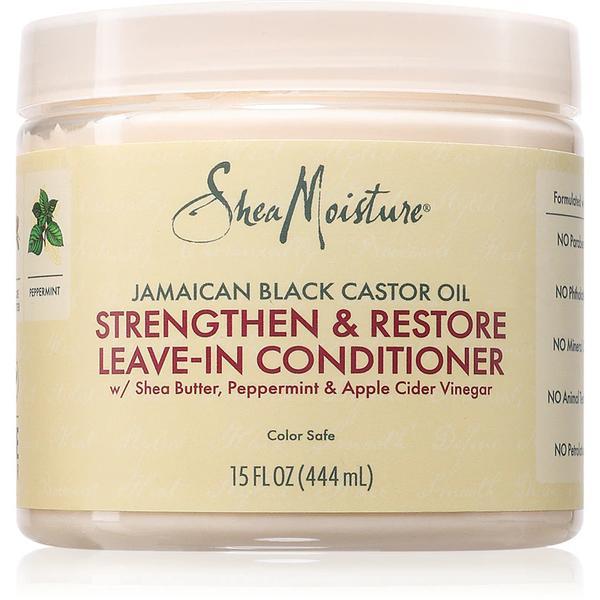 Balsam fara clatire SheaMoisture Jamaican Black Castor Oil Strengthen &amp; Restore Leave-In Conditioner, 444 ml