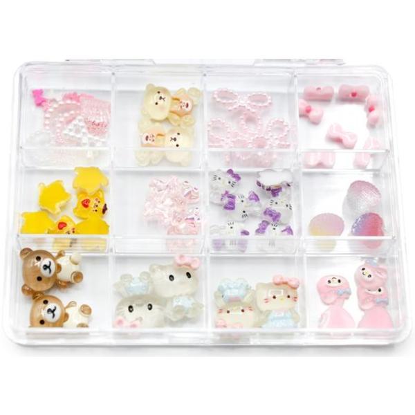 Figurine 3D volumetrice pentru manichiură, set D6