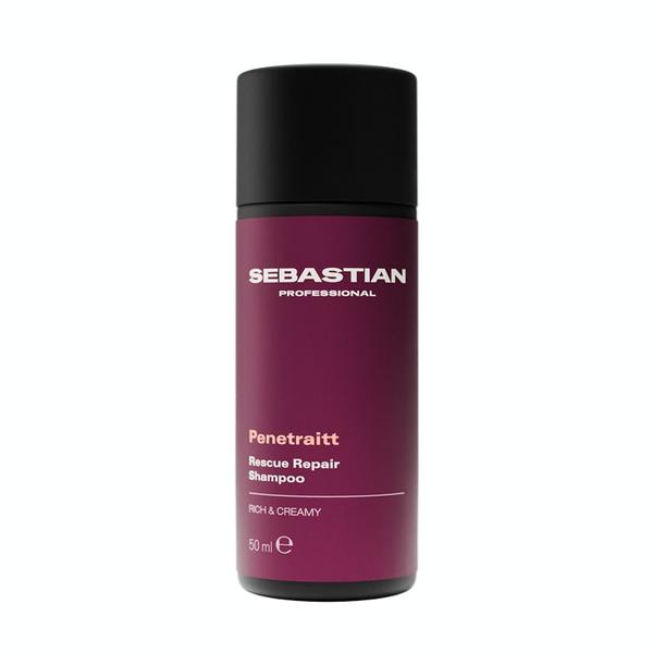 Sampon de Reparare pentru Par Deteriorat - Sebastian Professional Penetraitt Rescue Repair Shampoo, 50 ml
