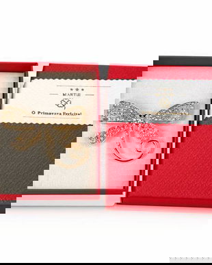 Broșă Mărțișor Libelulă Elegantă cu Cristale Strălucitoare,