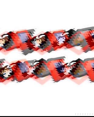 Set 6 Broșe Mărțișor Asistentă Medicală, Emailată Multicolor, cu Cutie Cadou Roșie