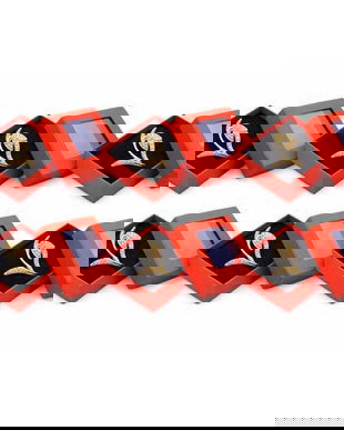 Set 6 Mărțișoare Broșă Elegantă Ghiocel cu Cristale, Design Modern, Metal Auriu, Cutie Cadou